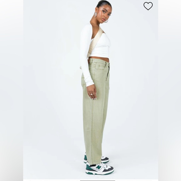 •PRINCESS POLLY•POSEIDON SLOUCH KHAKI DENIM 5-POCKET HIGH RISE JEAN SIZE 4 EUC - Picture 4 of 10